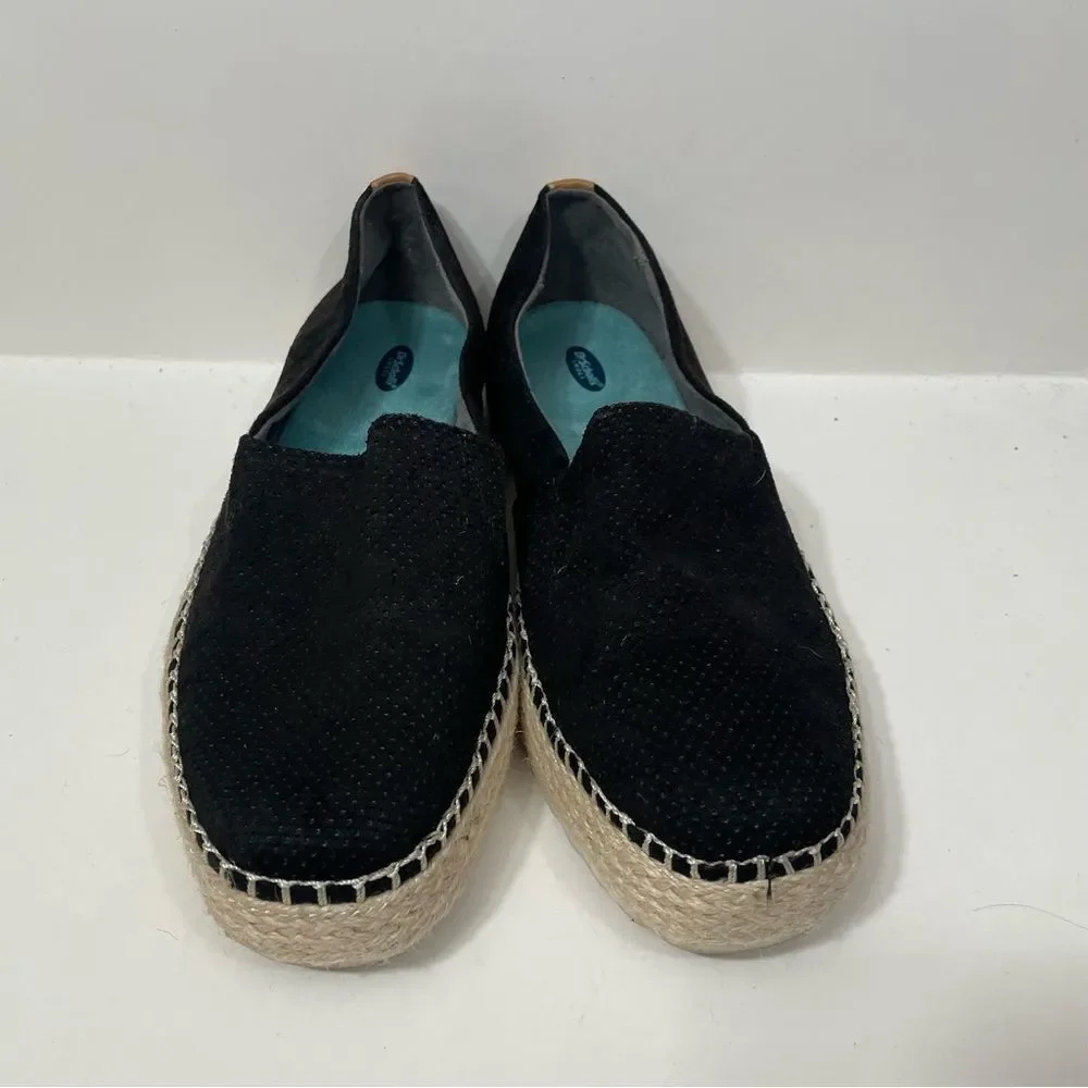 Dr. Scholl’s Black Platform Espadrille Flats